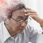 Stress Turns Blood Old Elderly man looking stressed while using a digital device