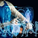 The Fitness Number That Predicts Your Lifespan Person interacting with a digital fitness interface displaying health metrics